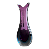 Sommerso vase in Murano glass