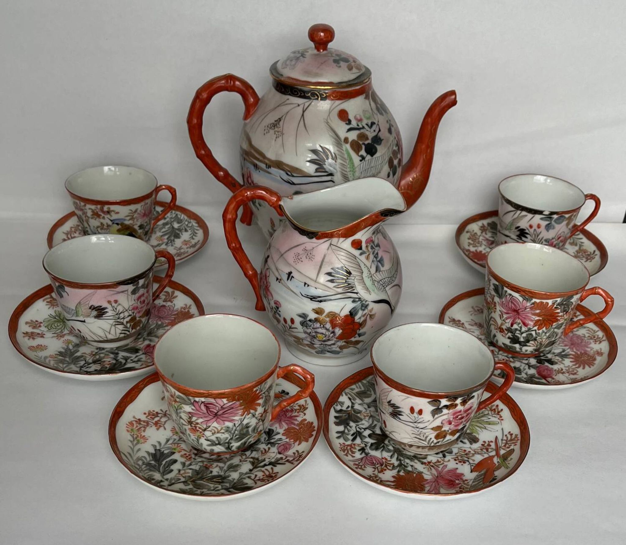 Service à thé en porcelaine fine 14 pièces