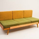 Mid-century folding sofabed by Drevotvar, 1970s, Czechoslovakia