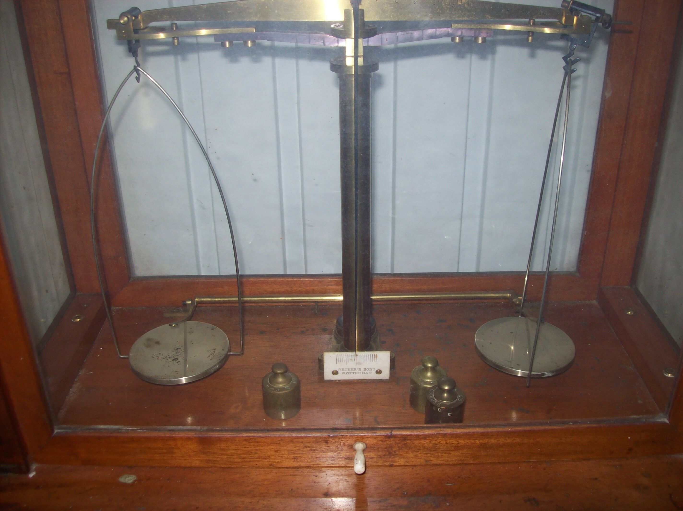 Old pharmacy scale