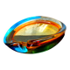 Cendrier en verre de Murano Somerso, déco vintage