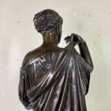 Diane de Gabies, bronze after the antique, brown patina, 19th century