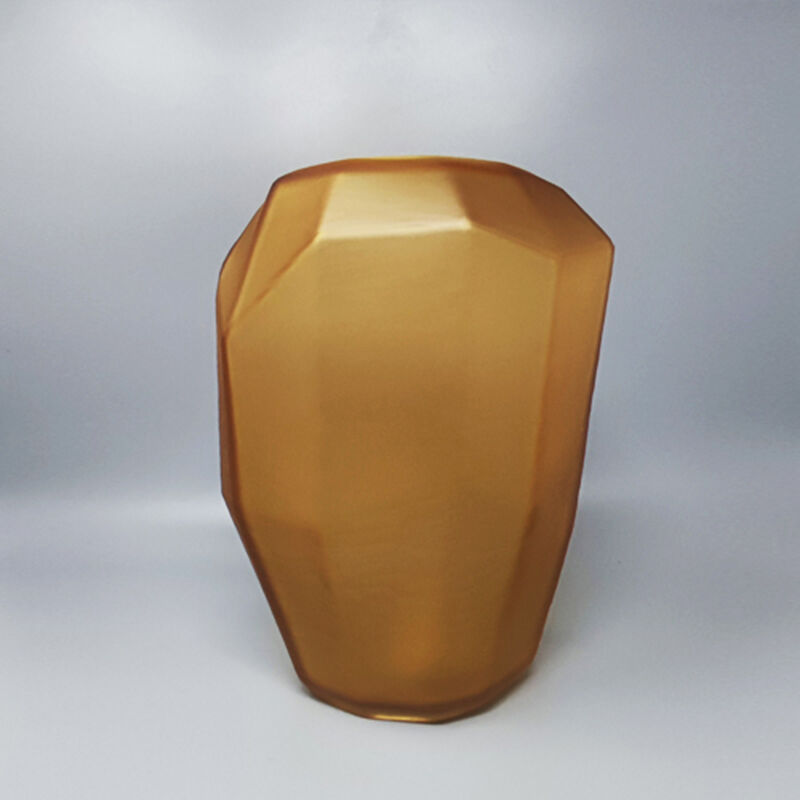 1970s Polyedric Vase by Dogi in Murano Glass. Made in Italy