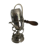 Ancienne cafetière à renversement en métal argenté