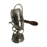 Ancienne cafetière à renversement en métal argenté