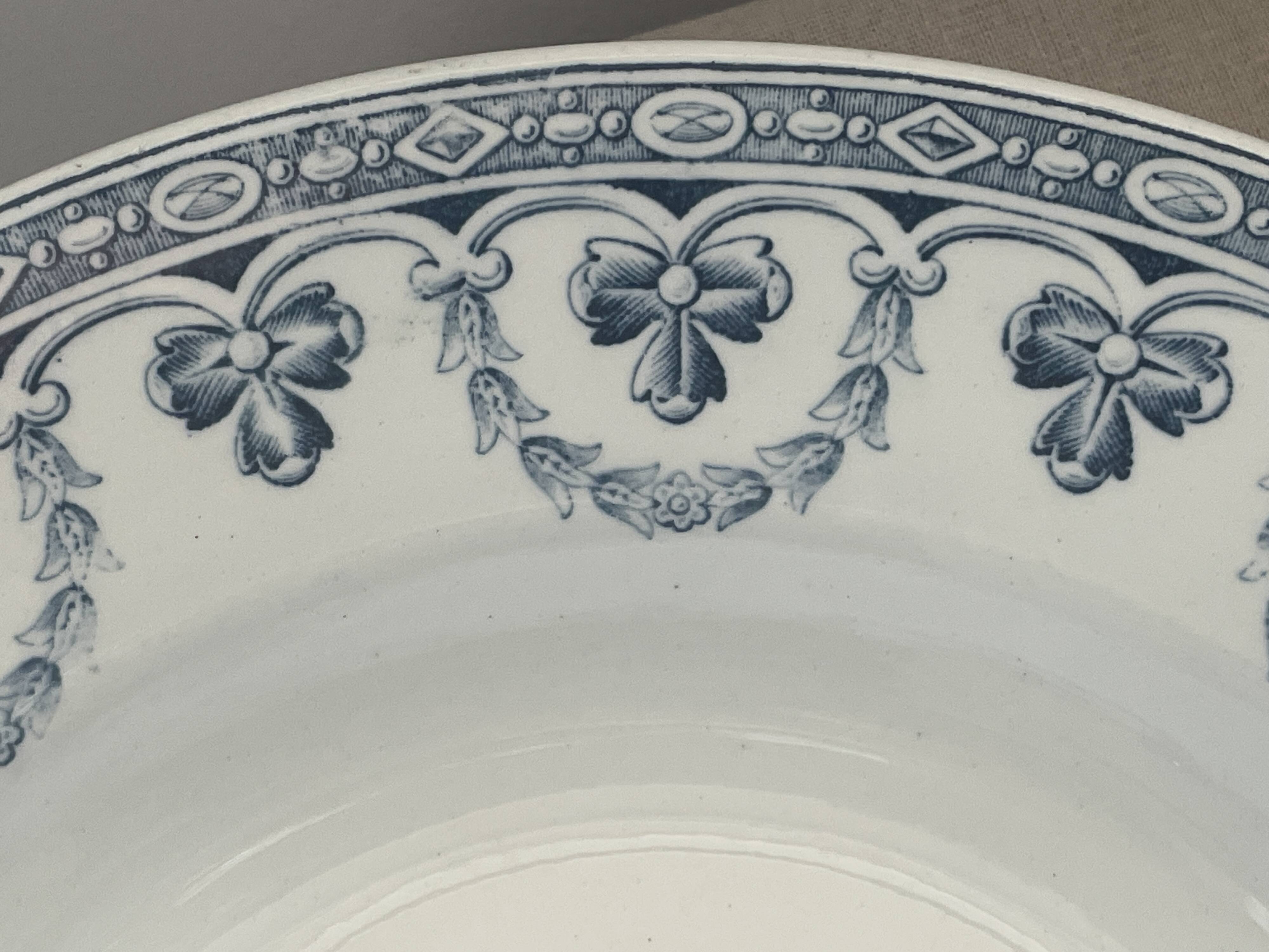 antique deep plates model Santiago – Saint-Amand & Hamage