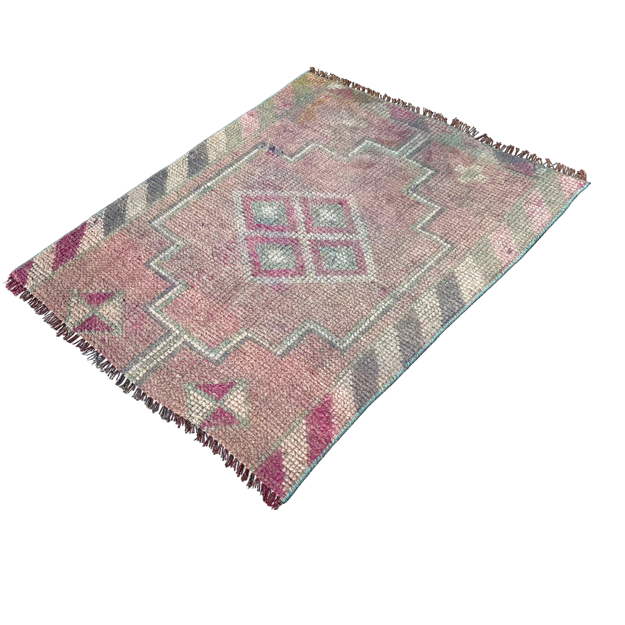 Traditional Vintage Kurdish Herki Rug , 100 X 82 Cm