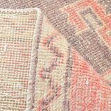 2x8 Soft Pastel Red Turkish Vintage Runner Rug, 78x246Cm FREE SHIPPING