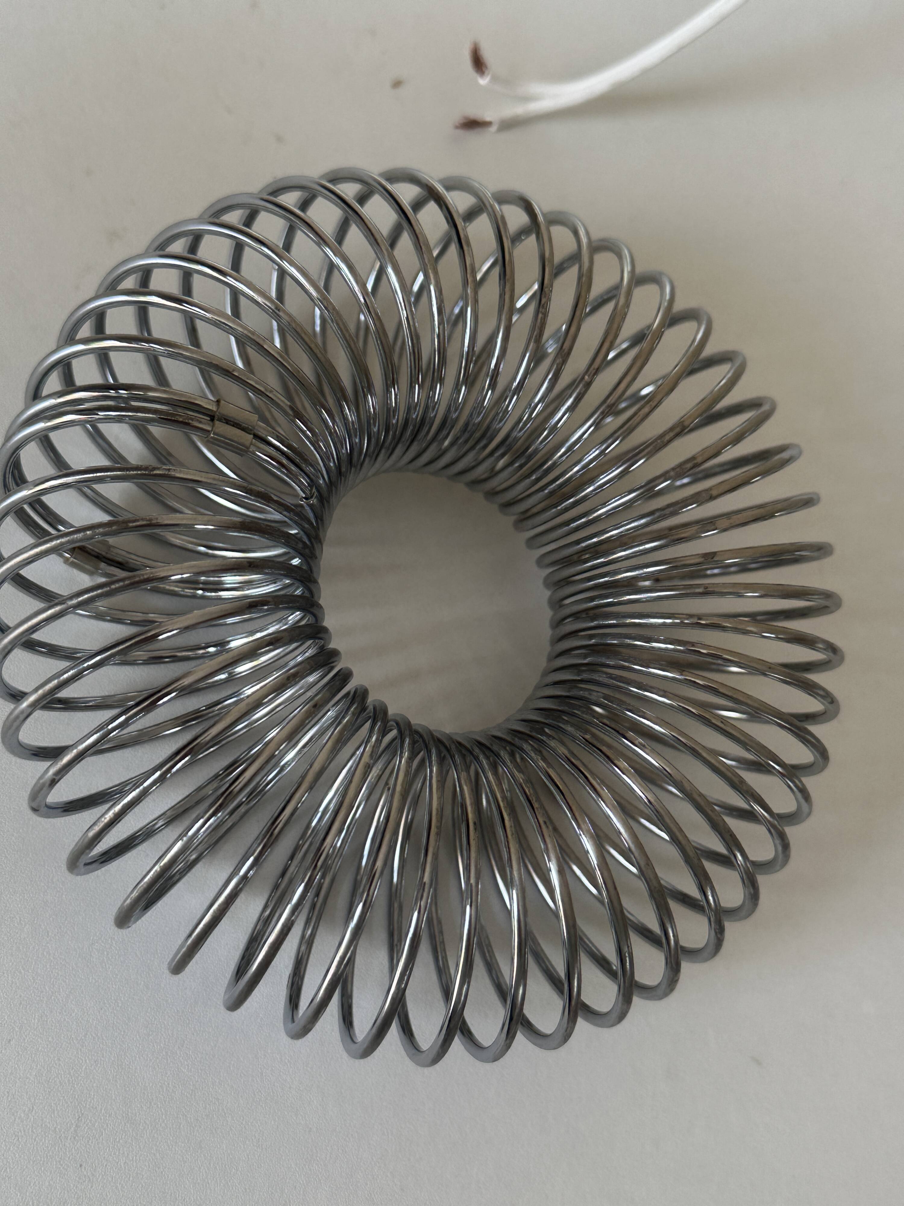 Pair of vintage design spring lamp wall lights from the 70s