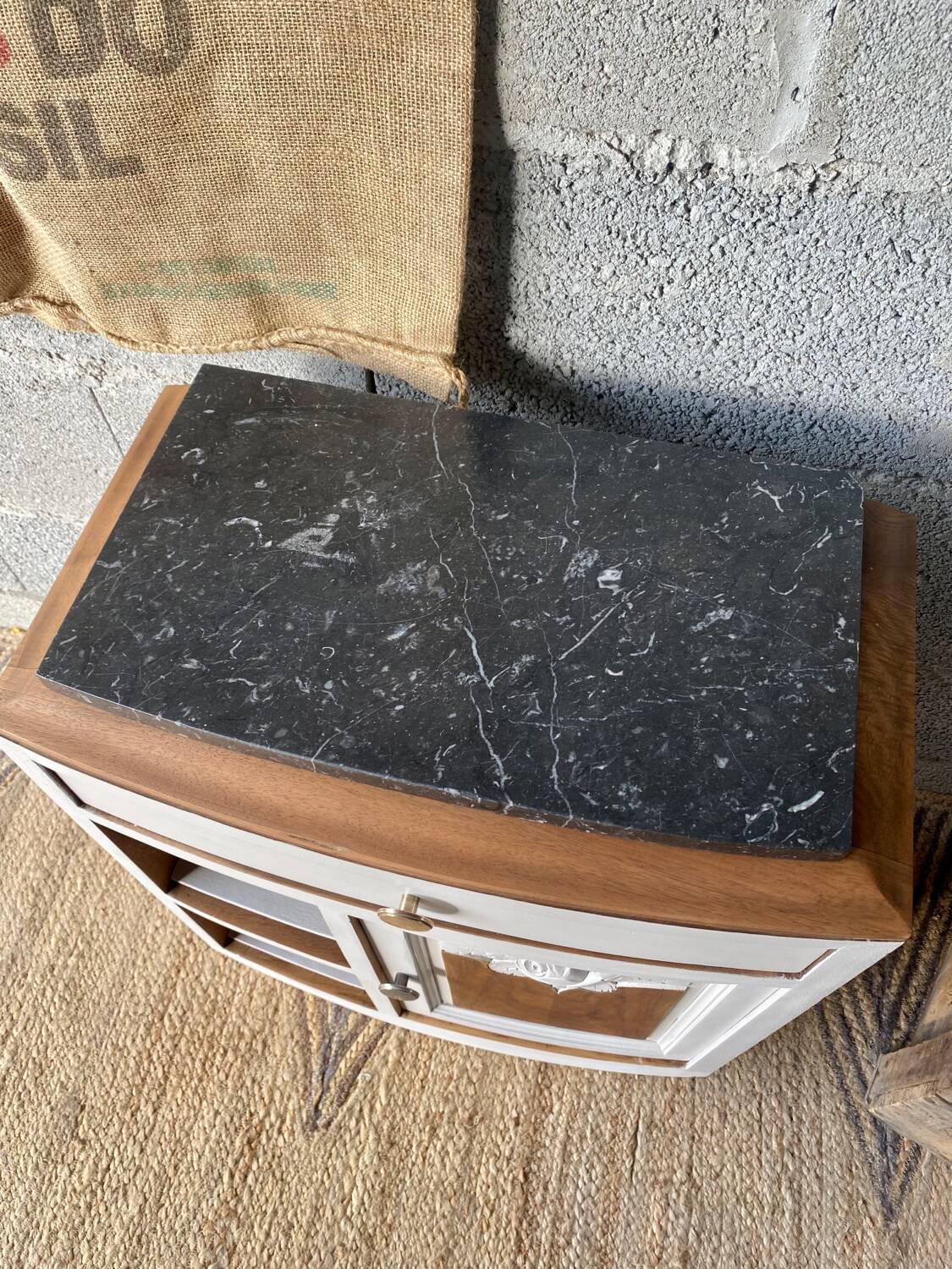 Bedside table, Art Deco side furniture