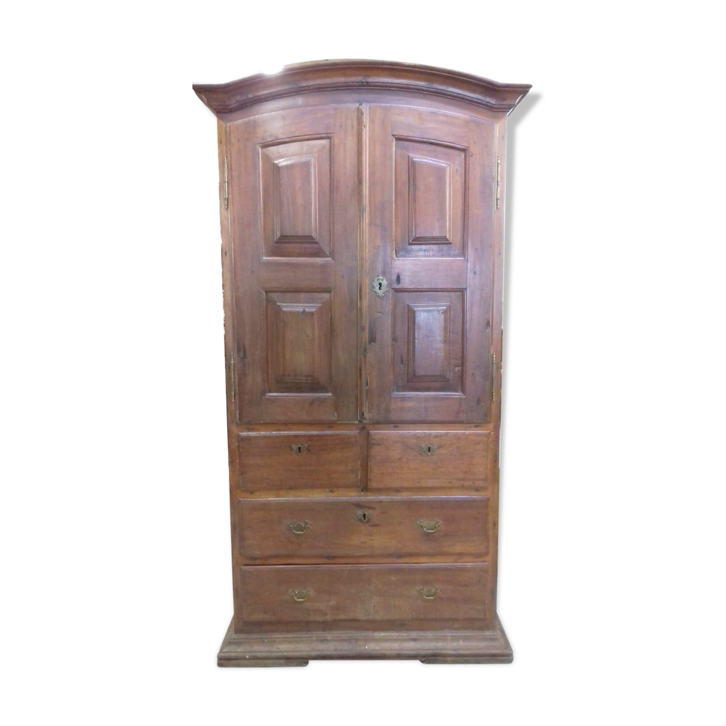 Armoire coloniale bois exotique XlX