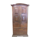 Armoire coloniale bois exotique XlX