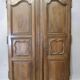 Pair of Louis XV walnut doors with medallion
