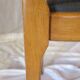 Suite de 4 chaises scandinaves simili cuir noir