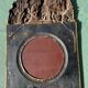 Miroir métal doré  27x 47 vintage