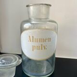 Pot Apothicaire 19 cm inscription "Alumen pulv".