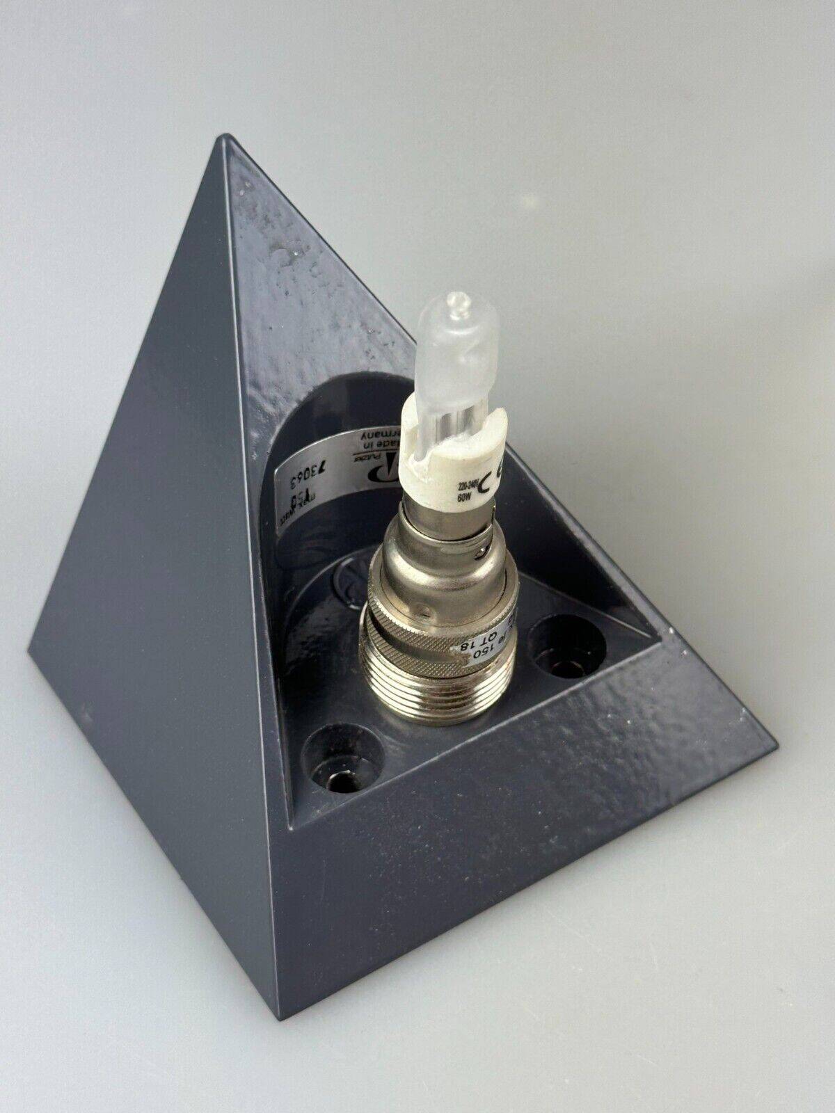 60s 70s Peill & Putzler Cube wall lamp Wall Sconce Ice Glass Space Age