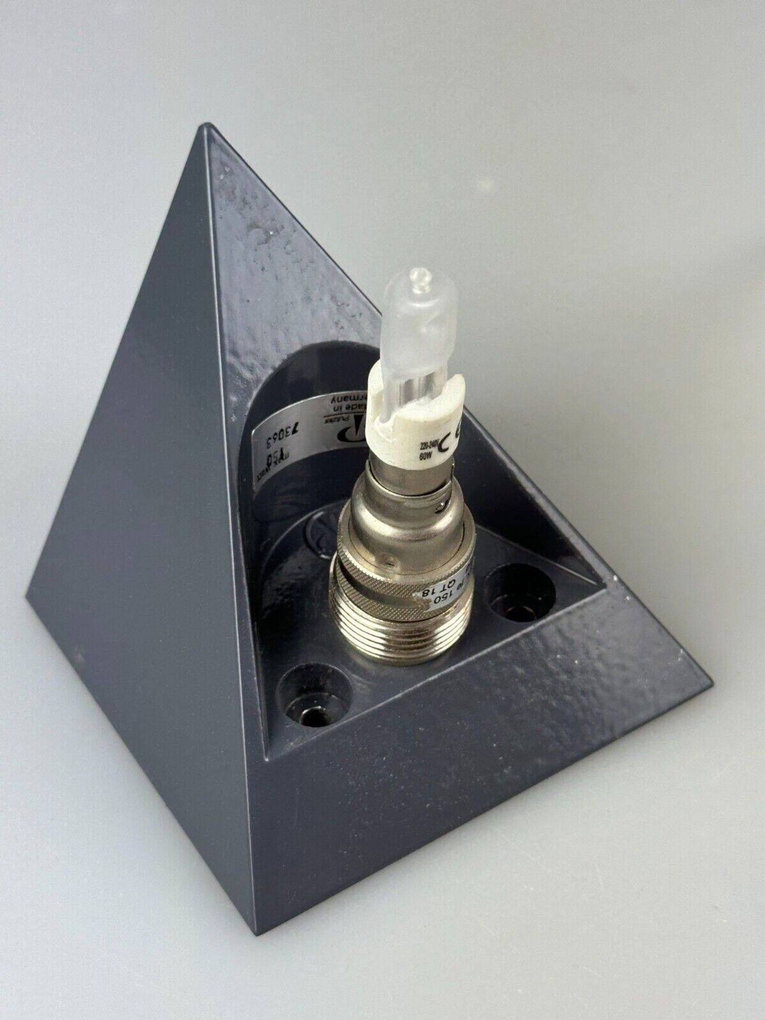 60s 70s Peill & Putzler Cube wall lamp Wall Sconce Ice Glass Space Age