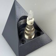 60s 70s Peill & Putzler Cube wall lamp Wall Sconce Ice Glass Space Age