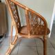 Fauteuil en rotin vintage