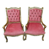 Armchairs Louis XV style