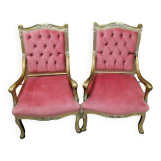 Armchairs Louis XV style