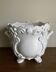 Moustiers Lallier white earthenware floor planter D30cm