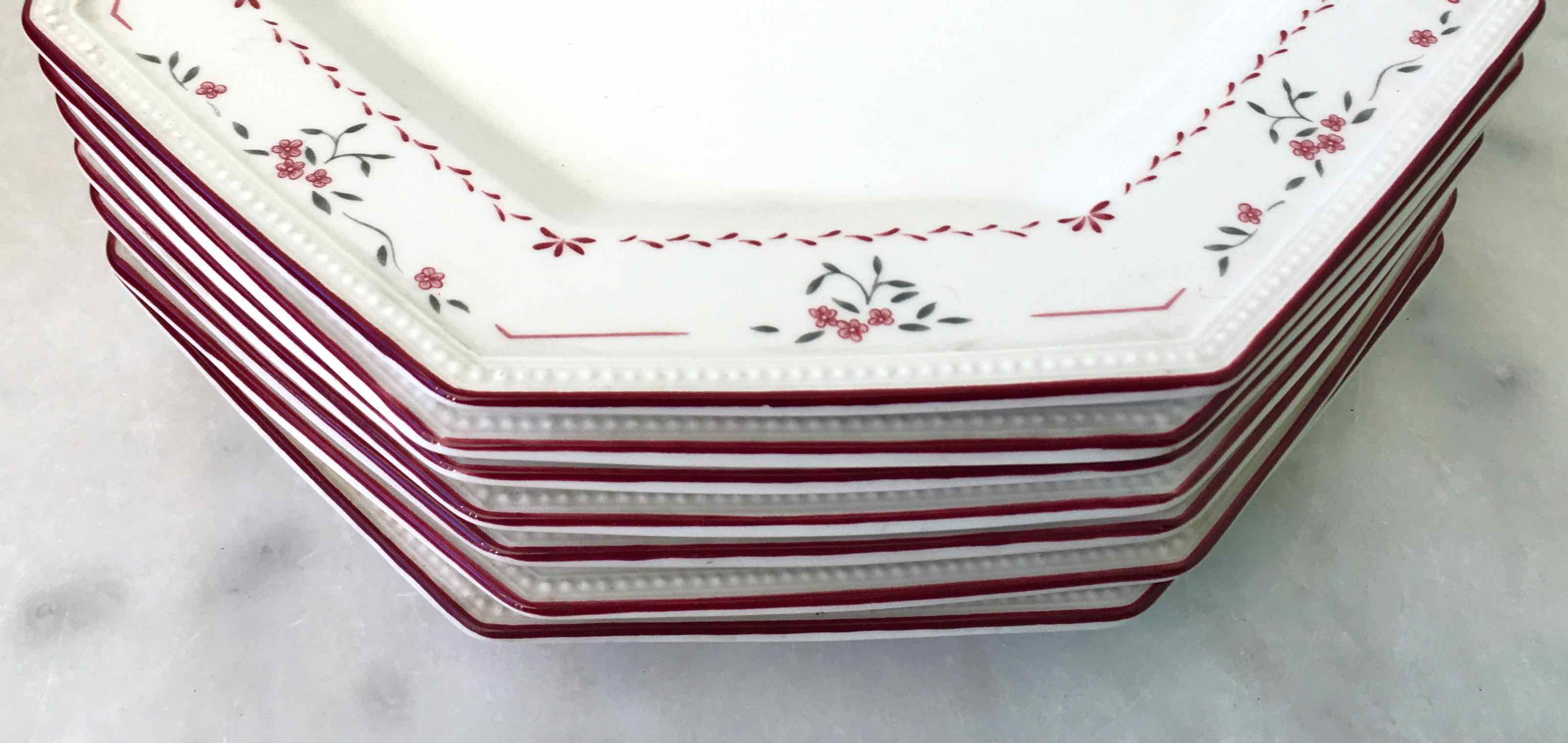 Lot de 6 assiettes anglaises Johnson Brothers