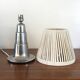 1930s Art Deco lamp in chrome with recycled cotton shade