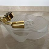 Midcentury glass wall lamps by Zelezny Brod, around 1980s