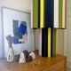 Large table lamp L'Elégante marine olive