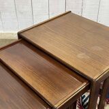 Set of 3 teak nesting tables from the 70s