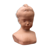 Child terracotta bust
