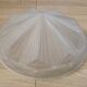 French Vintage Art Deco White Opaque Glass Abstract Platform Light Shade