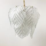 Vintage murano leaf chandelier, 1970s