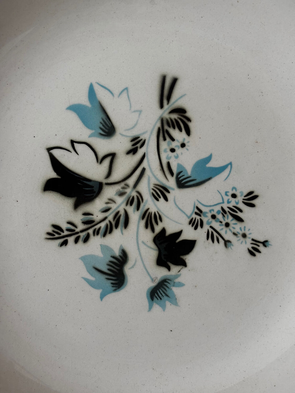 Vintage shallow plate Digoin Sarreguemines Albert