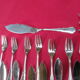 Silver metal fish service ercuis- model contours victoria