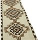 Turkish Handwoven Vintage Herki Kilim 90 cm x 310 cm