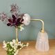 Vintage Art Deco curved tulip wall light - Degué