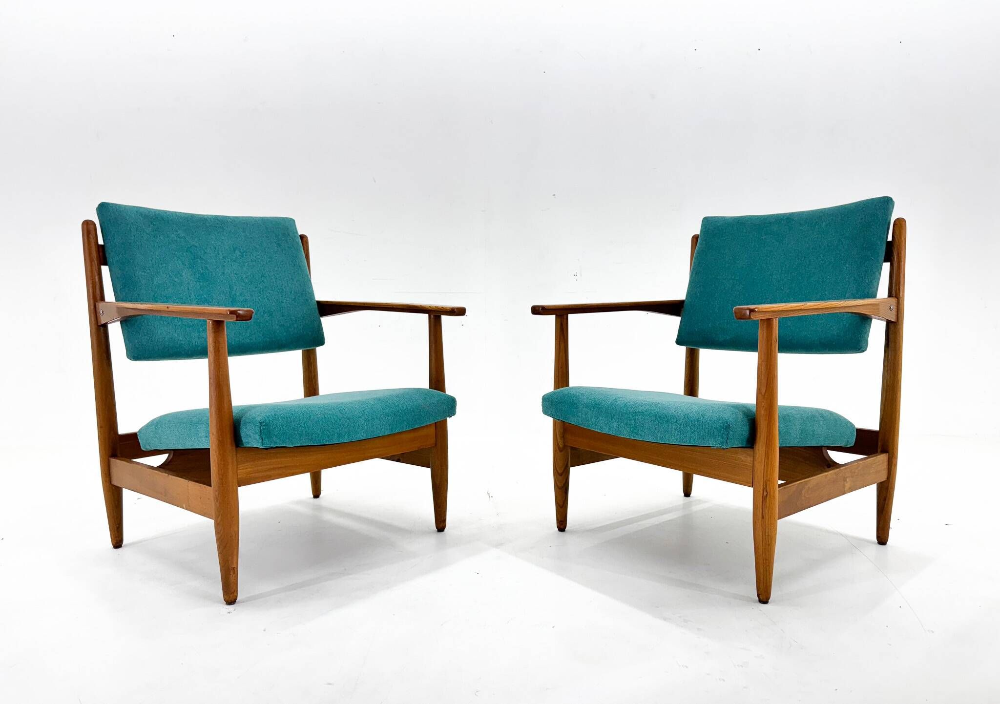 Paire de fauteuils vintage, Tchécoslovaquie, 1970