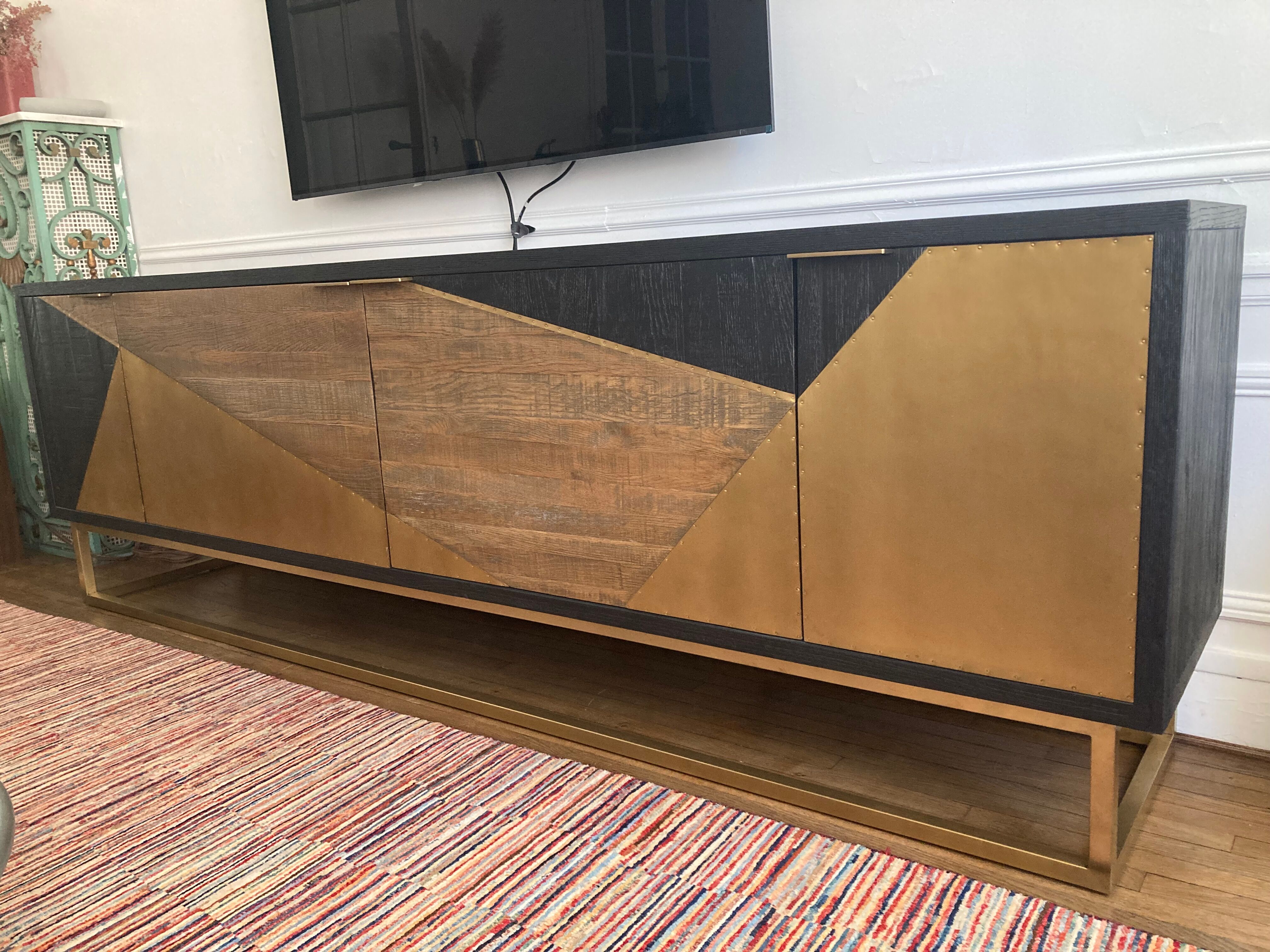 TV stand in oak 240 cm (manufacturer Tikamoon)