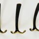 Up to 2 double wall hooks in brass from the mid-century by Herta Baller, Austria, 1950s.