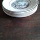 5 Jean de la Fontaine Sarreguemines themed plates