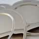 Assiettes de service en argent vintage MCM - Ensemble de 4