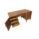 Vintage walnut desk made in the 1950s