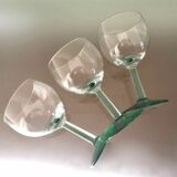 Set 6 vintage balloon glasses from Alsace