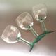 Set 6 vintage balloon glasses from Alsace