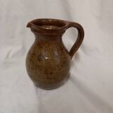 Handcrafted pyrite stoneware pitcher