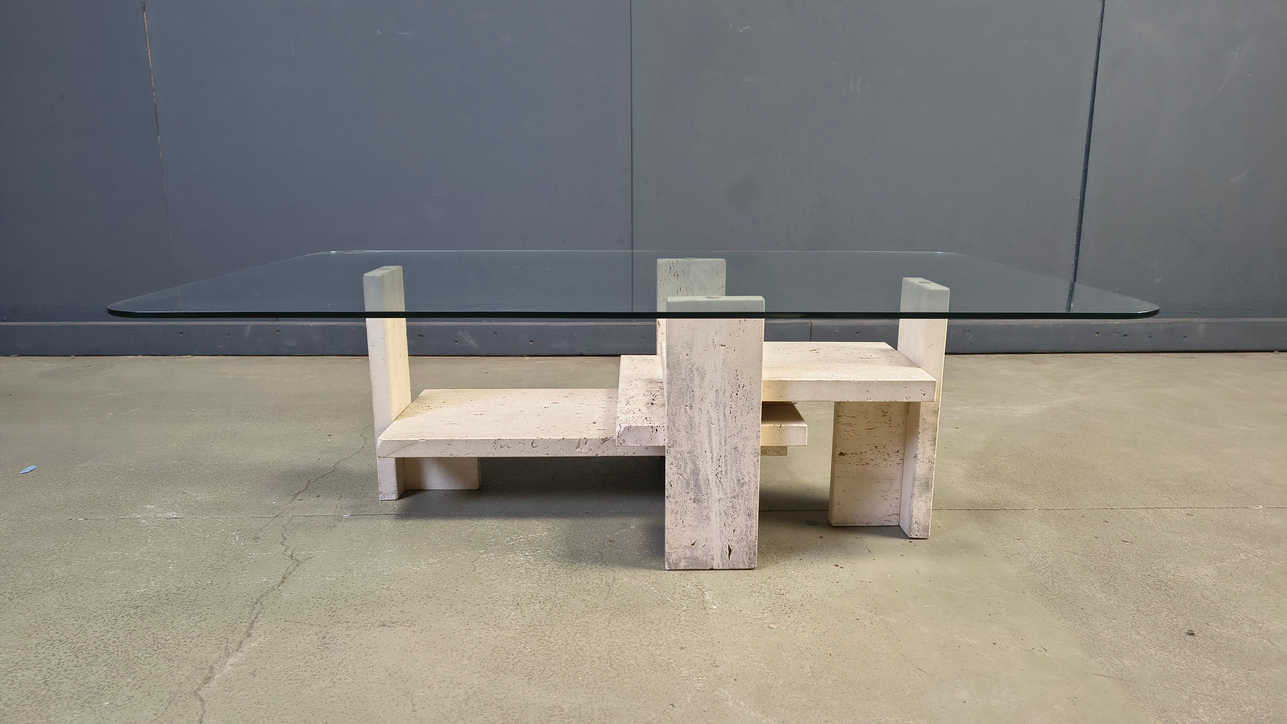 Vintage coffee table by Willy Ballez, 1970s