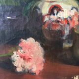 Still life oil on canvas XX ieme